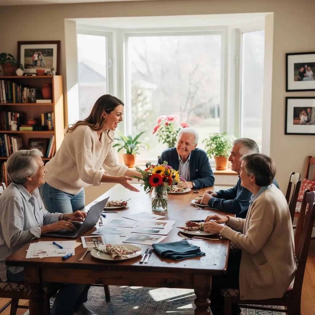 Kuchnia z funkcjonalnym układem i nowoczesnymi urządzeniami.